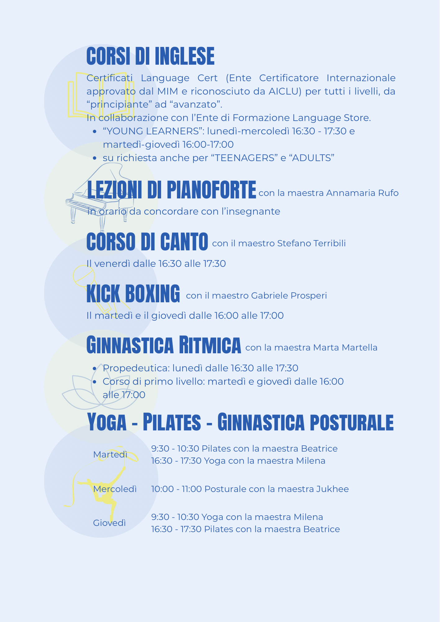 Attività Extrascolastiche retro